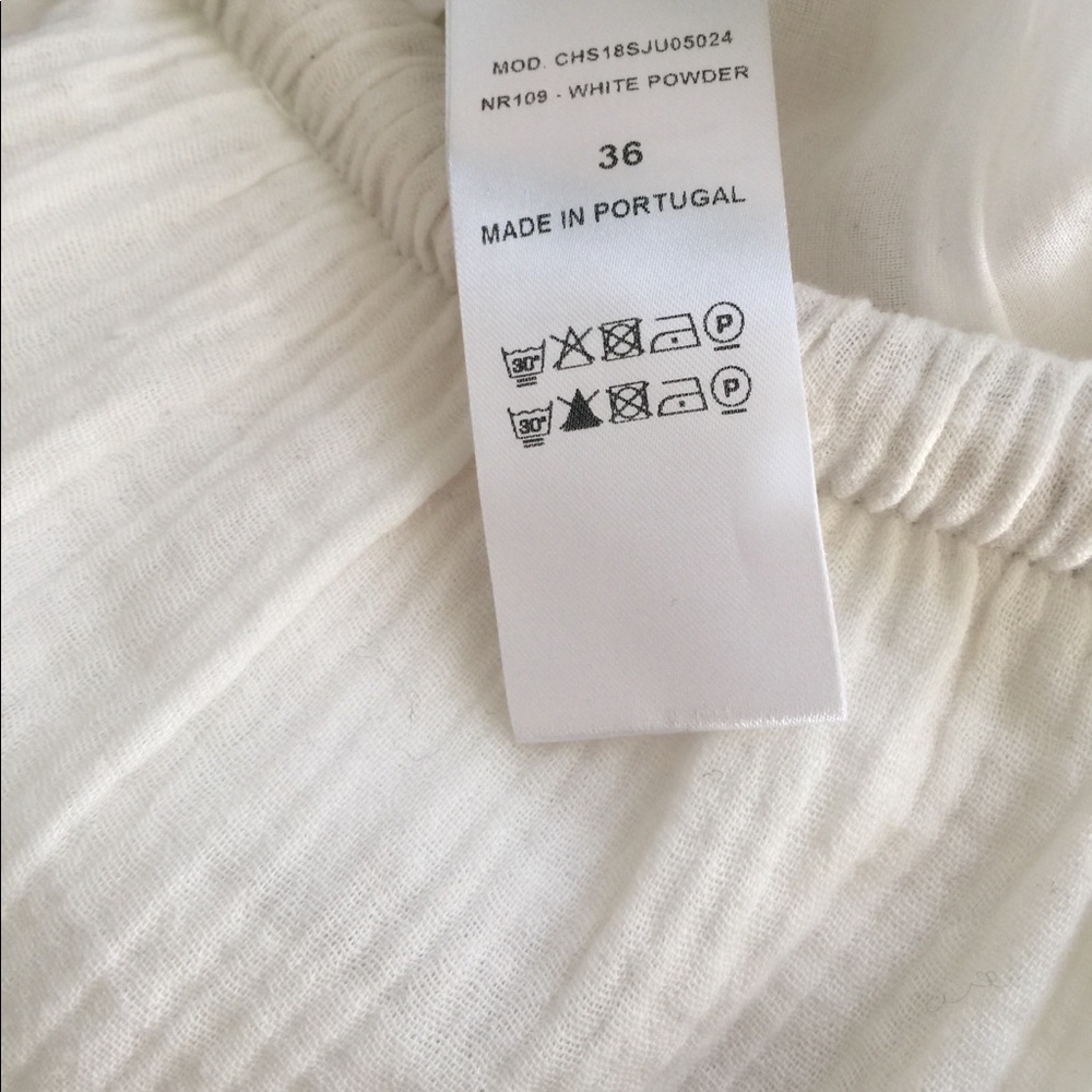 See By Chloé Ruffled Cream Maxi Prairie Skirt M - Picture 7 of 10